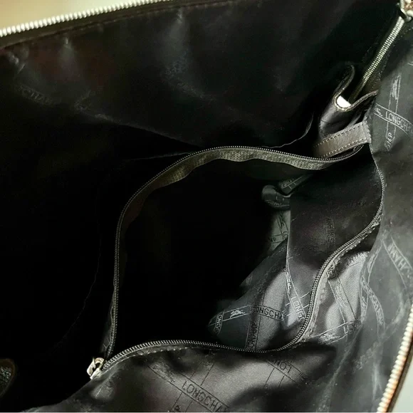 Longchamp Le Foulonné Shoulder Bag in Mocha Brown - Picture 8 of 14